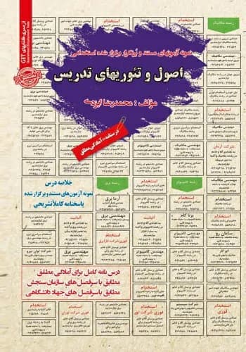 کتاب استخدامی اصول و تئوری های تدریس انتشارات سامان سنجش