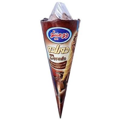بستنی قیفی کاکائویی دورادو دومینو