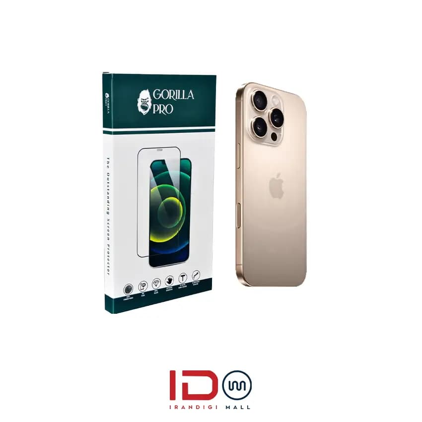 گلس و محافظ هیدروژلی (شفاف) بدنه گوشی اپل مدل iPhone 16 Pro
