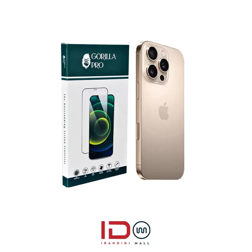 گلس و محافظ هیدروژلی (شفاف) بدنه گوشی اپل مدل iPhone 16 Pro Max