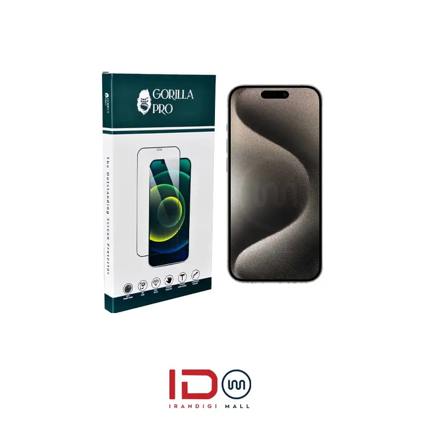 گلس و محافظ هیدروژلی (شفاف) نمایشگر گوشی اپل مدل iPhone 15 Pro