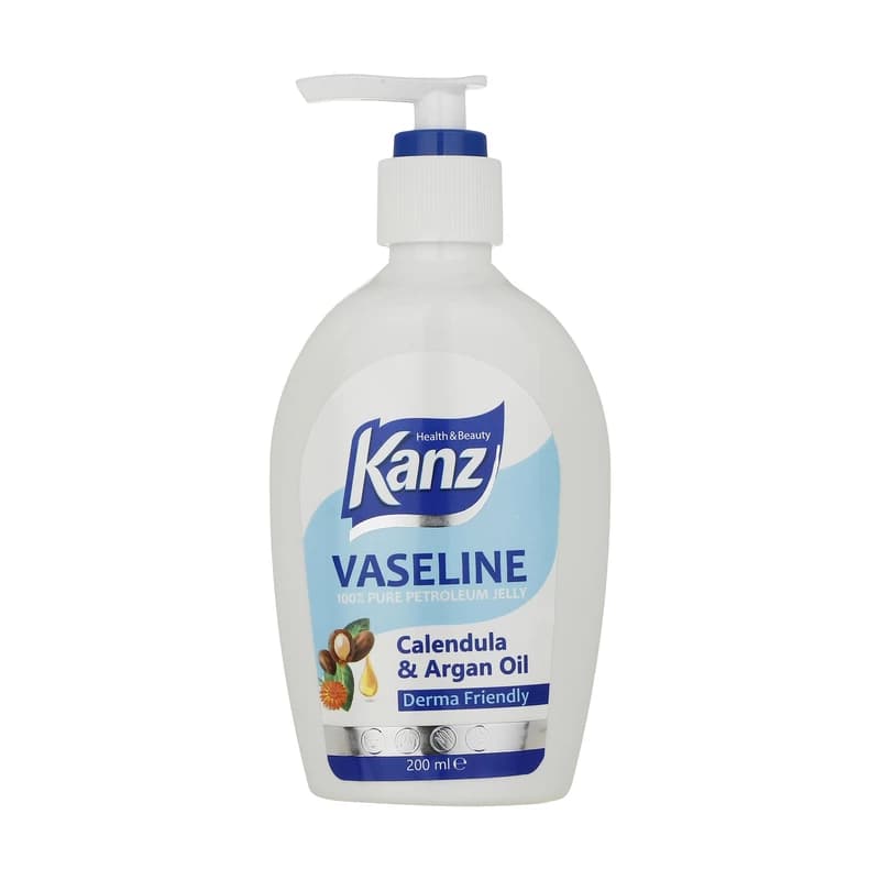 کرم وازلین مرطوب کننده پوست کنز Kanz عصاره کالندولا، آرگان ظرفیت 200 میلی لیتر