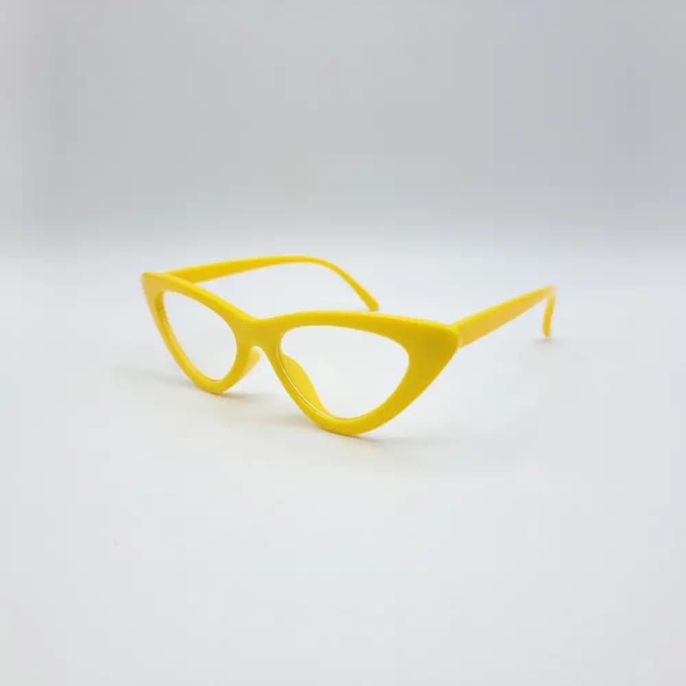 عینک طبی زنانه گوچی رنگ زرد — تصویر ۳