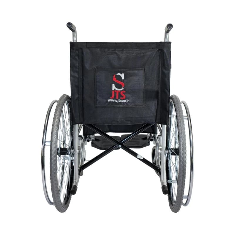ویلچر تاشو ساده مدل 809R پره فلزی برند JTS – جی تی اس — تصویر ۳