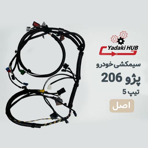 سیم‌کشی اصلی پژو 206 تیپ 5 | ECU بوش 7.4.5 | دریچه گاز پلاستیکی | وزن 3300 گرم