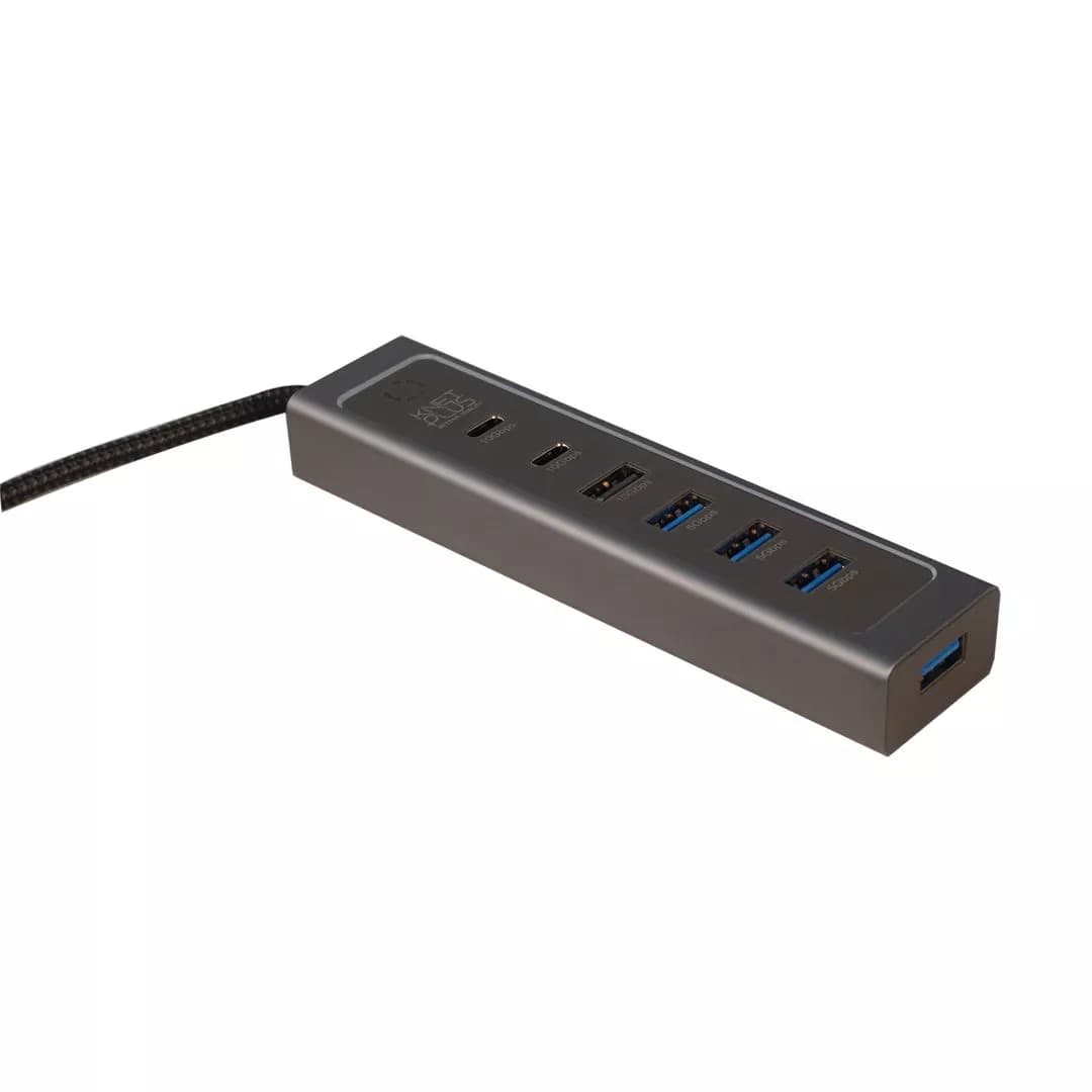 هاب 7 پورت Type C کی نت پلاس مدل KP-HUCMHC37 — تصویر ۲