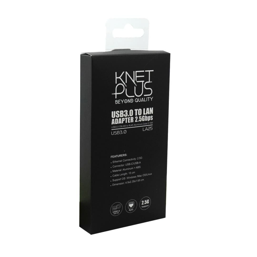 مبدل Type-C /USB3.0 به LAN کی نت پلاس مدل KP-COAC30LA25 — تصویر ۲