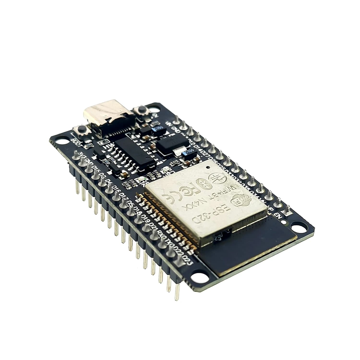 ماژول ESP32S-WROOM-32 دارای وای فای و بلوتوث 30 پایه با مبدل CH340 USB-C — تصویر ۳