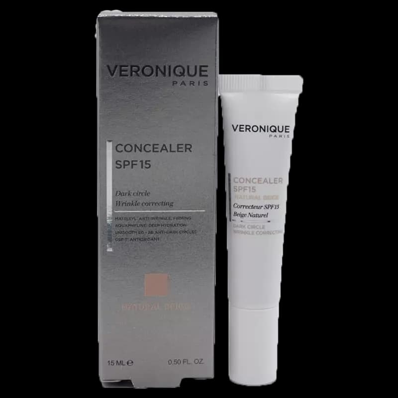 کانسیلر نچرال بژ ورونیک 15 میل مدل Natural Beige با SPF15