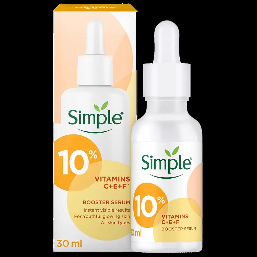 سرم ویتامین سی + ای + اف سیمپل 30 میل Simple Vitamins C+E+F Booster Serum