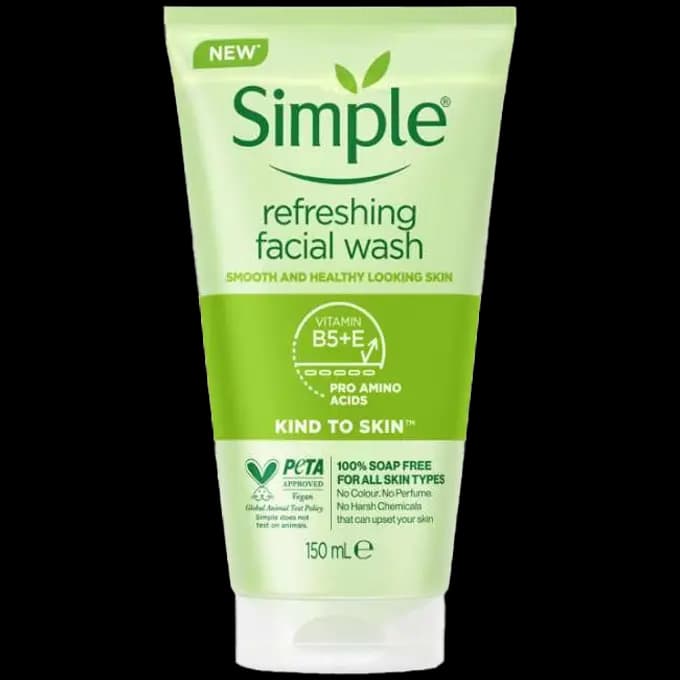 ژل شستشو سیمپل 150 میل مدل Simple Refreshing Facial Wash