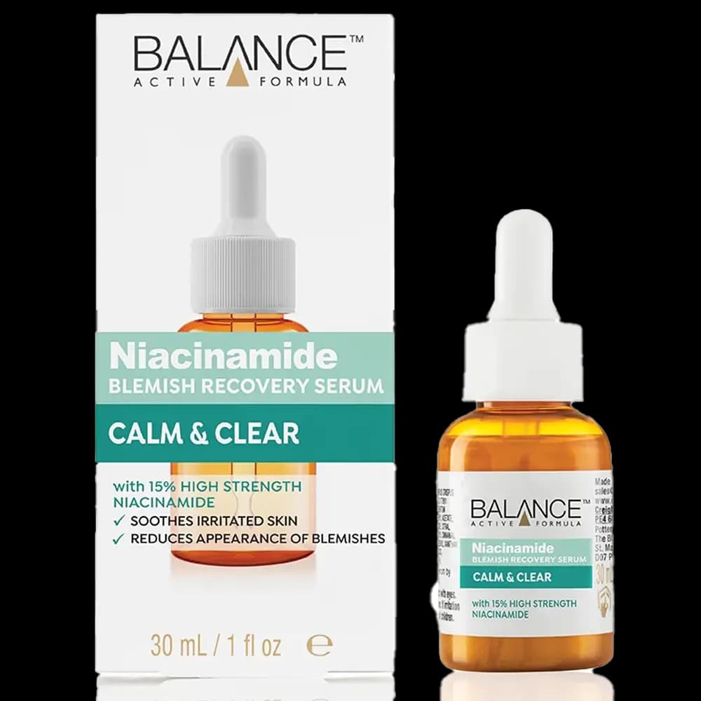 سرم صورت نیاسینامید (ویتامین B3) ضد جوش و لک بالانس 30 میل Balance Niacinamde Blemish Recovery Serum
