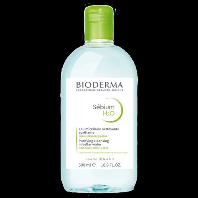 میسلار واتر سبیوم بایودرما پوست چرب و مختلط 500 میل مدل Bioderma Sebium H2o Micellar