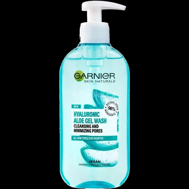 ژل شستشو صورت هیالورونیک آلوورا گارنیر (گارنیه) 200 میل مدل Garnier Hyaluronic Aloe Gel Wash