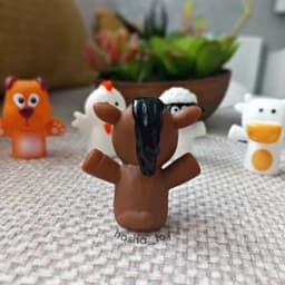 عروسک انگشتی سیلیکونی حیوانات اهلی، قابل شستشو، مناسب قصه سرایی، اسباب بازی نوزاد پوپت انگشتی سیلیکونی کودک — تصویر ۴