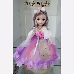 عروسک تمام مفصلی موزیکال پرنسس کادویی اسباب بازی دخترانه — تصویر ۵