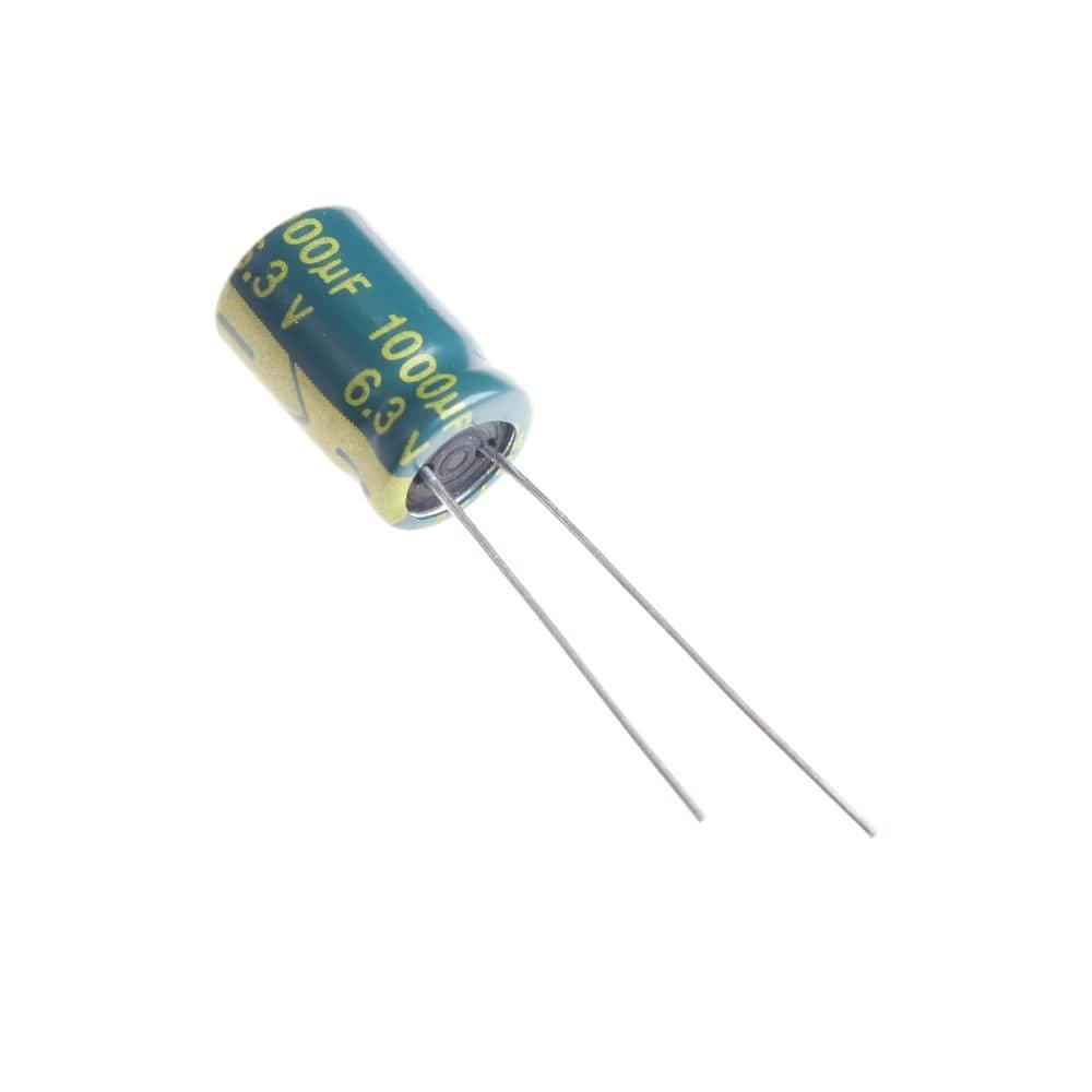 خازن الکترولیت 1000 میکرو فاراد 6.3 ولت | 1000UF 6.3V