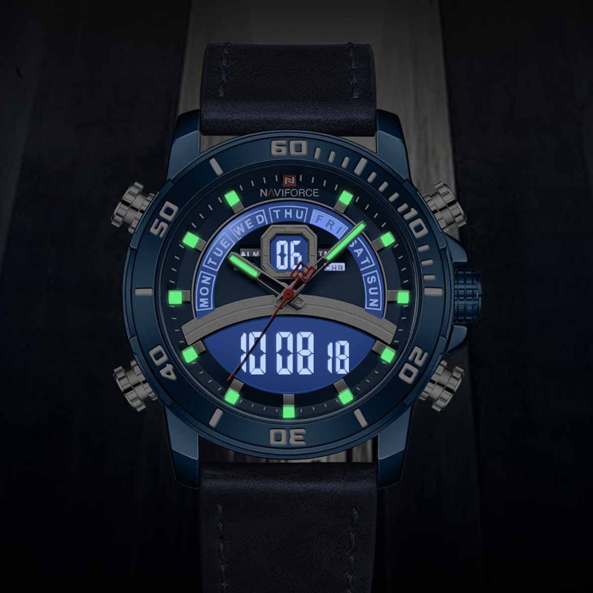 ساعت Naviforce مردانه آبی مدل 9181 — تصویر ۳