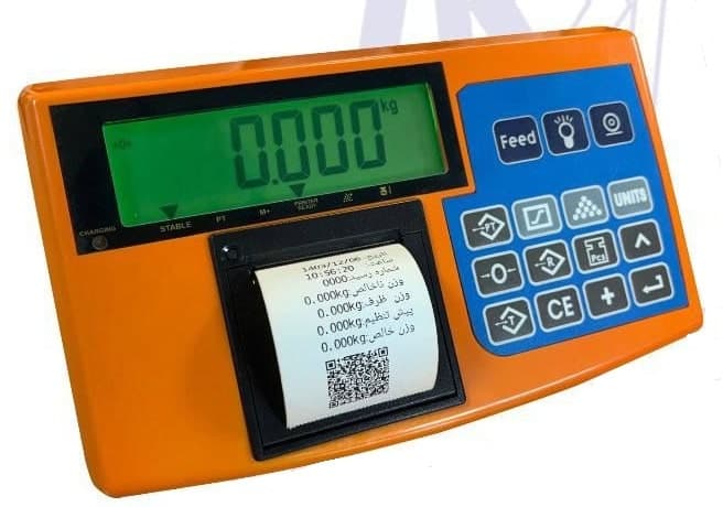 باسکول بی نظیر 150 کیلویی مدل MBH151 نمایشگر SB71 لیبل زن — تصویر ۳