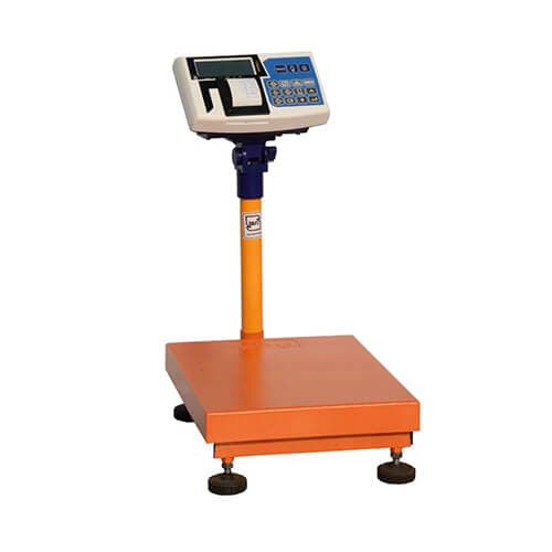 باسکول بی نظیر 150 کیلویی مدل MBH153 با نمایشگر SB73 لیبل زن — تصویر ۲