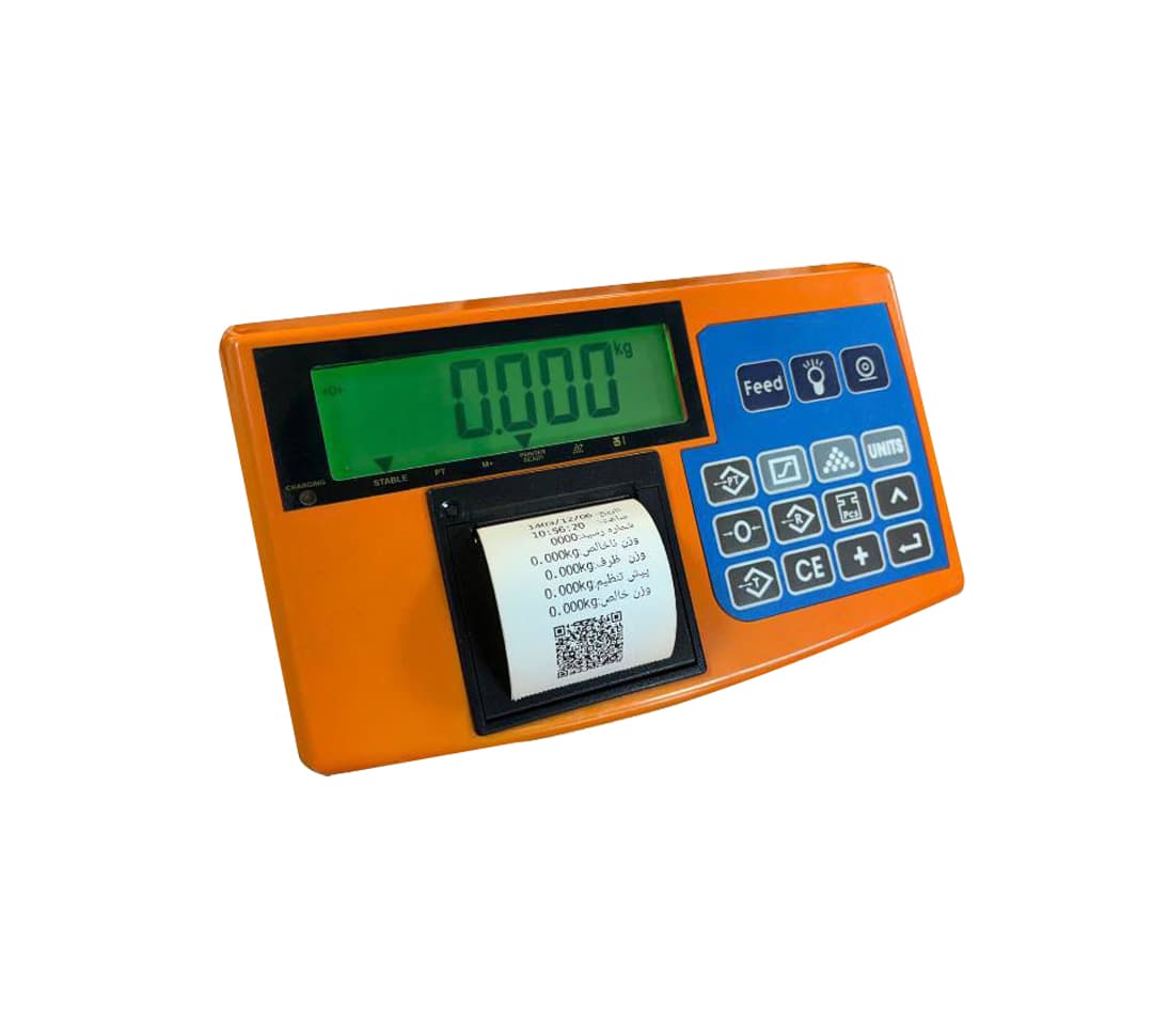 باسکول بی نظیر 300 کیلویی مدل MBH301 نمایشگر SB71 لیبل زن — تصویر ۳
