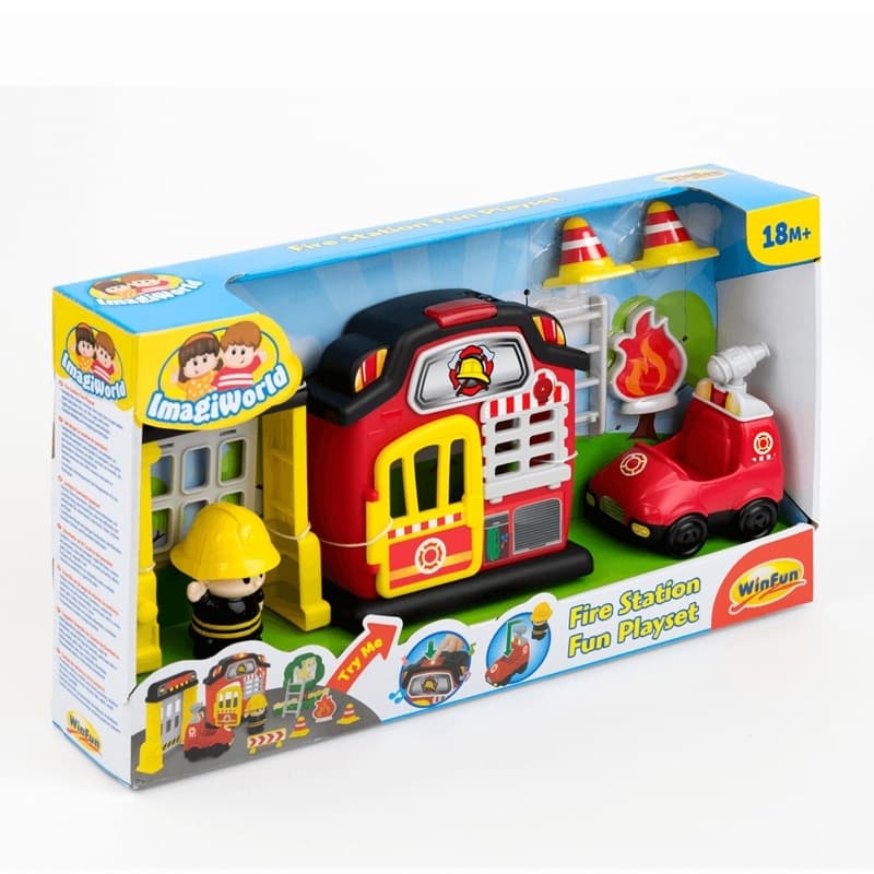 ست اسباب بازی ایستگاه آتشنشانی وین فان Winfun Fire Station Fun Playset — تصویر ۳