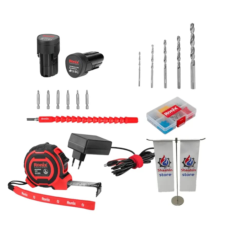 کیت دریل شارژی 12 ولت دو باتری رونیکس مدل RS-8613 — تصویر ۴