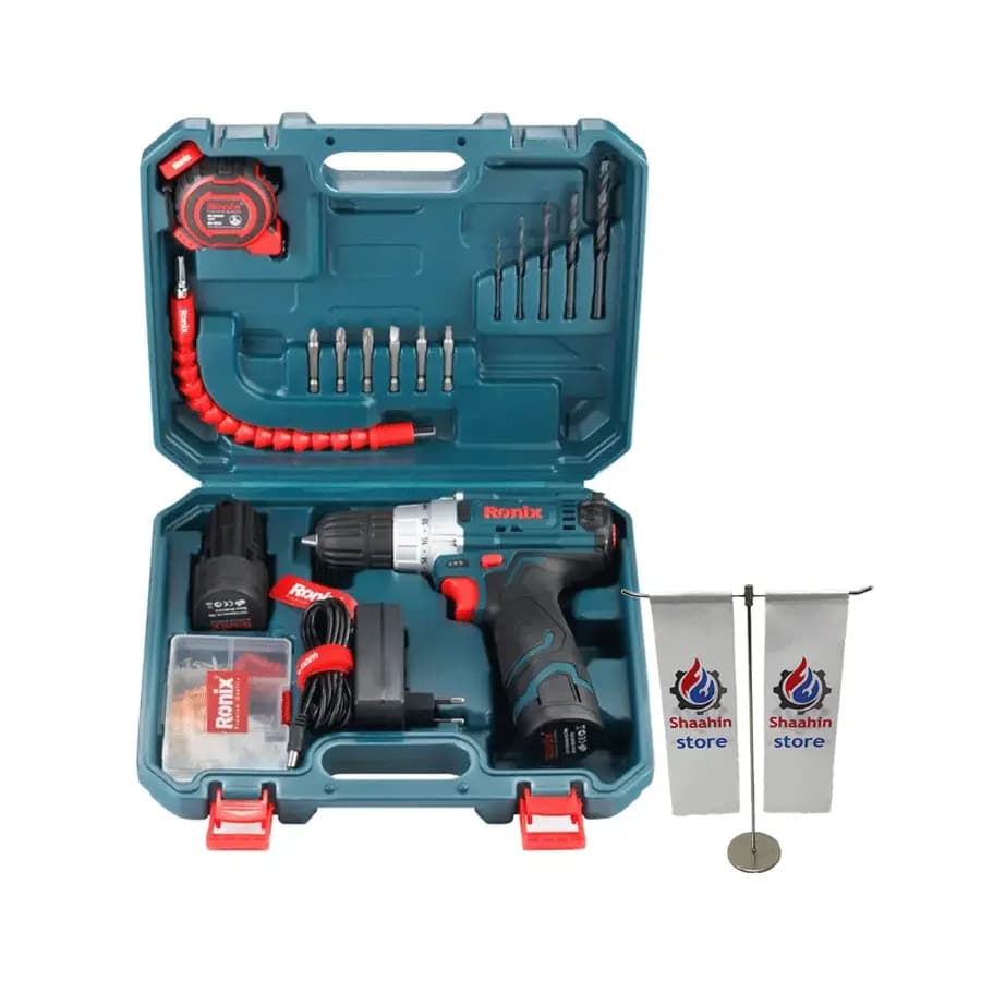 کیت دریل شارژی 12 ولت دو باتری رونیکس مدل RS-8613 — تصویر ۲