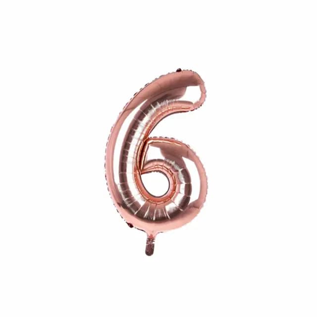 بادکنک فویلی عدد 6 مسی