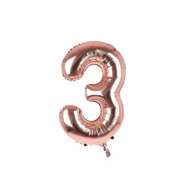 بادکنک فویلی عدد 3 مسی