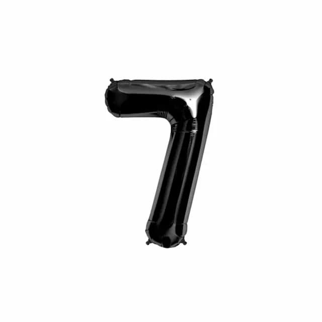 بادکنک فویلی عدد 7 مشکی