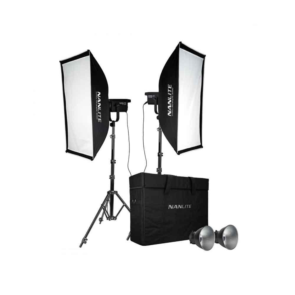 کیت 2 تایی نور ثابت نانلایت Nanlite FS-200B با سافت باکس(بدون سه پایه)