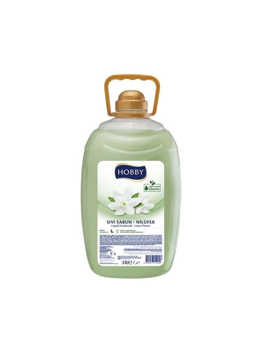 مایع دستشویی هوبی رایحه نیلوفر حجم3000میلی hobby