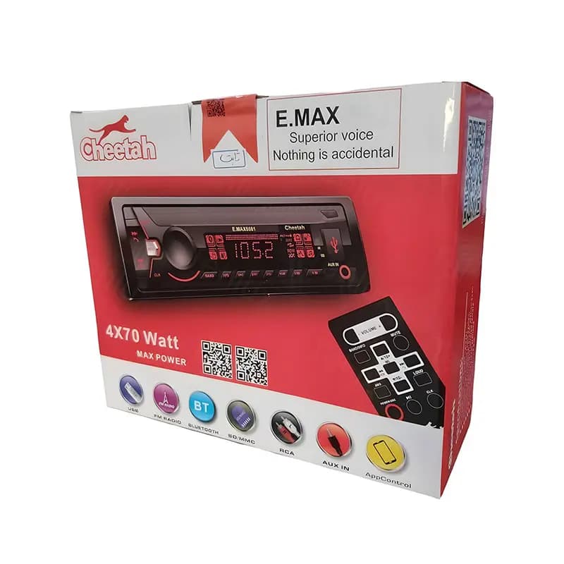 ضبط و پخش بلوتوثی خودرو (دکلس) چیتا سری E-max پنل ثابت