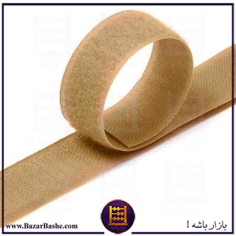 چسب دوطرفه نر و ماده یا زیپ چسب سایز متنوع رنگ کرم — تصویر ۴