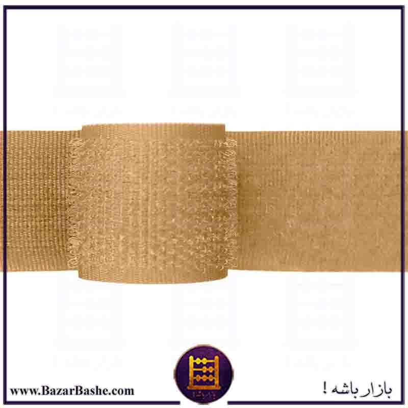 چسب دوطرفه نر و ماده یا زیپ چسب سایز متنوع رنگ کرم — تصویر ۲