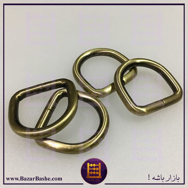 حلقه نیم گرد مفتولی اعلا مدل بلند رنگ طلایی — تصویر ۴
