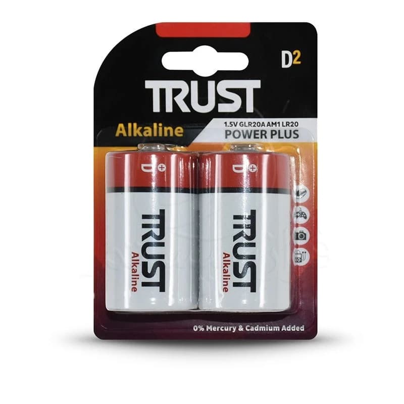 باتری Trust سایز D مدل Alkaline