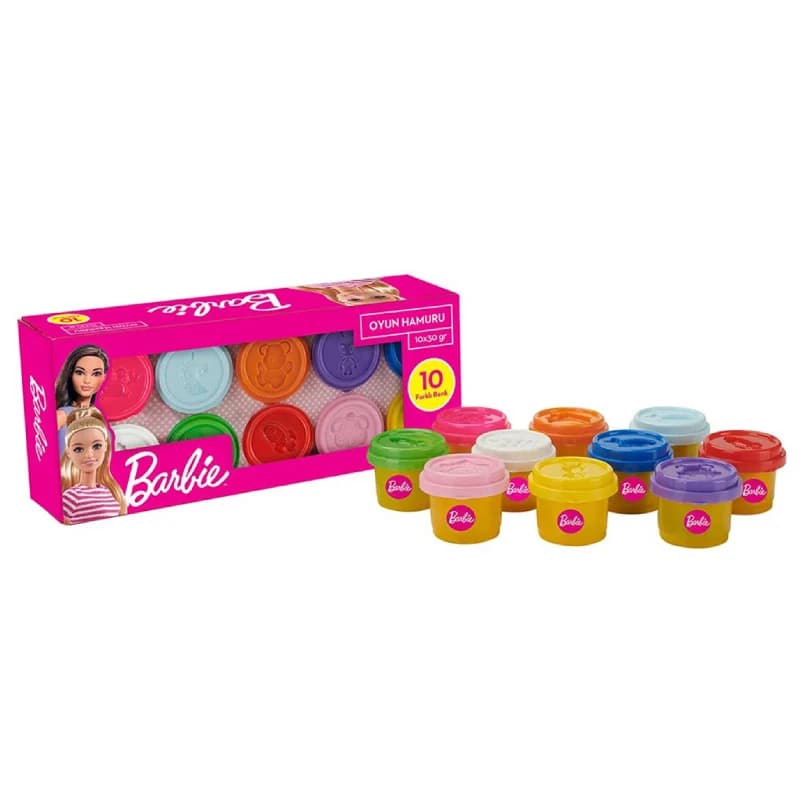 خمیر بازی باربی مدل barbie play dough 10 *30