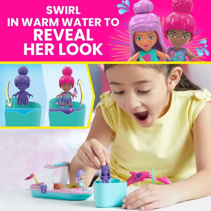 اسباب بازی ساختنی باربی مدل mega barbie color reveal — تصویر ۴