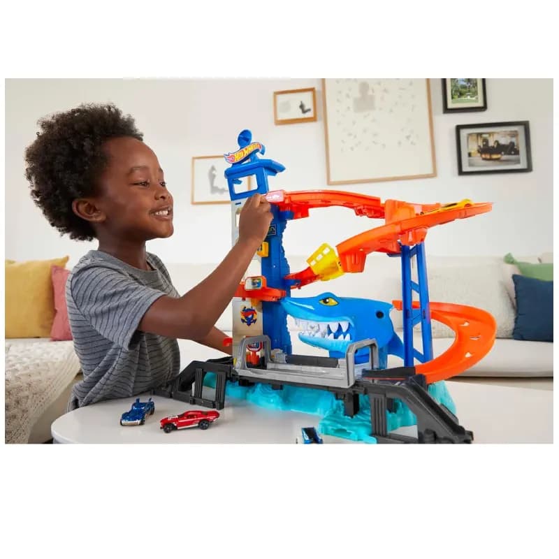 ست پیست فرار از کوسه Hot Wheels City Toy Car — تصویر ۵
