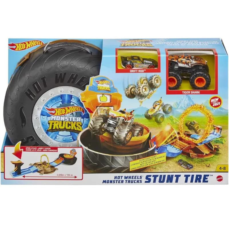 ست هات ویلز تایر بدلکاری Hot Wheels Monster Trucks — تصویر ۲