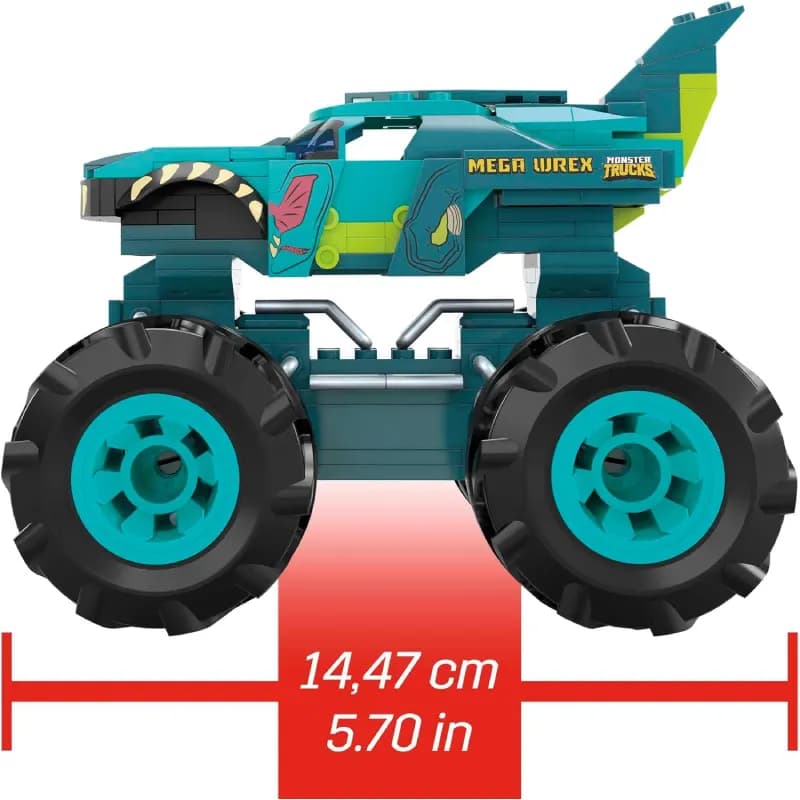 کامیون‌های هیجان‌انگیز Hot Wheels Mega-Wrex: بازی ساختنی با 187 قطعه و راننده میکرو — تصویر ۶