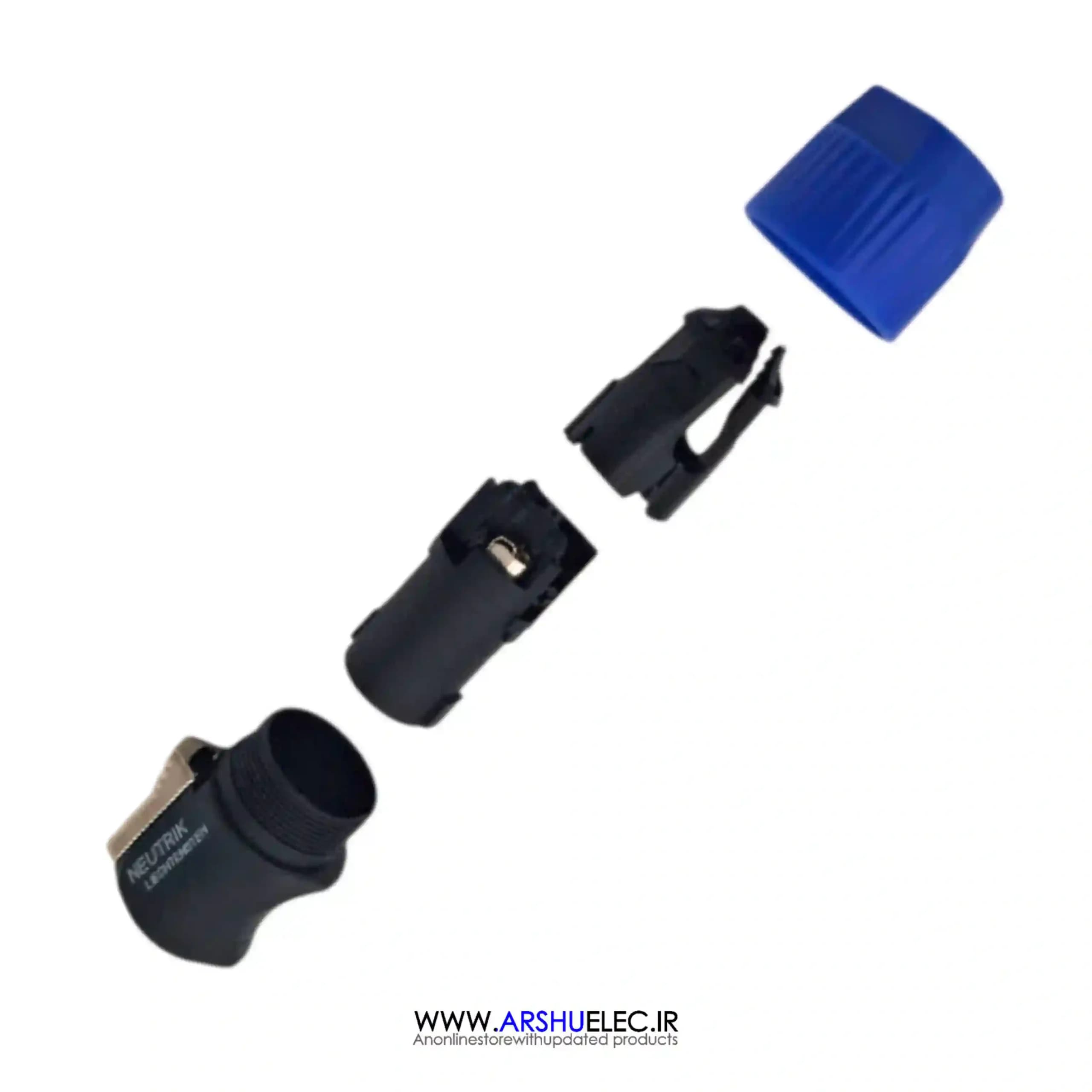 فیش اسپیکون طرح نوتریک Neutrik مرغوب | فیش اسپیکن متصل کننده صدا با قابلیت قفل شونده دارای 4 پین برای اتصال — تصویر ۳