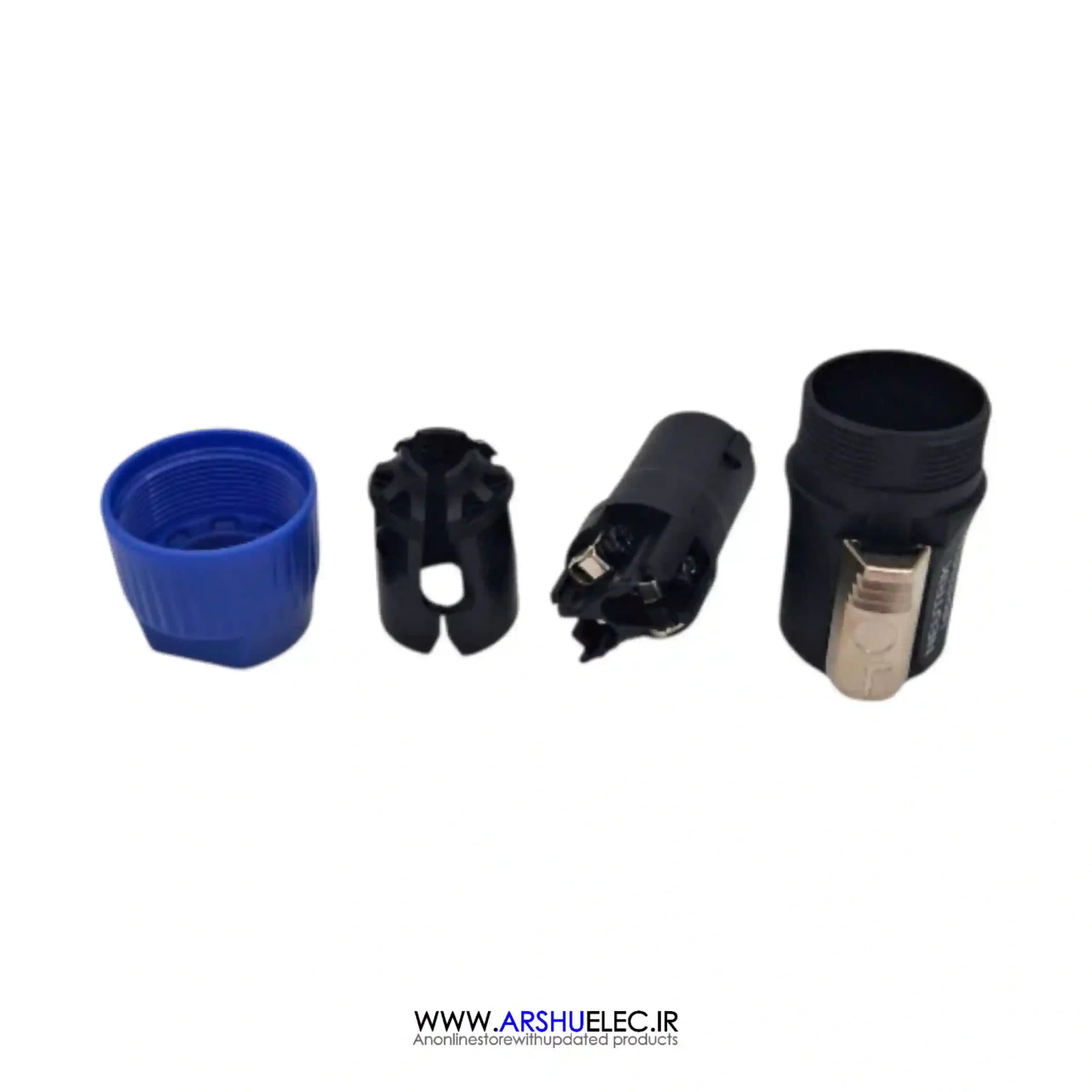 فیش اسپیکون طرح نوتریک Neutrik مرغوب | فیش اسپیکن متصل کننده صدا با قابلیت قفل شونده دارای 4 پین برای اتصال — تصویر ۴