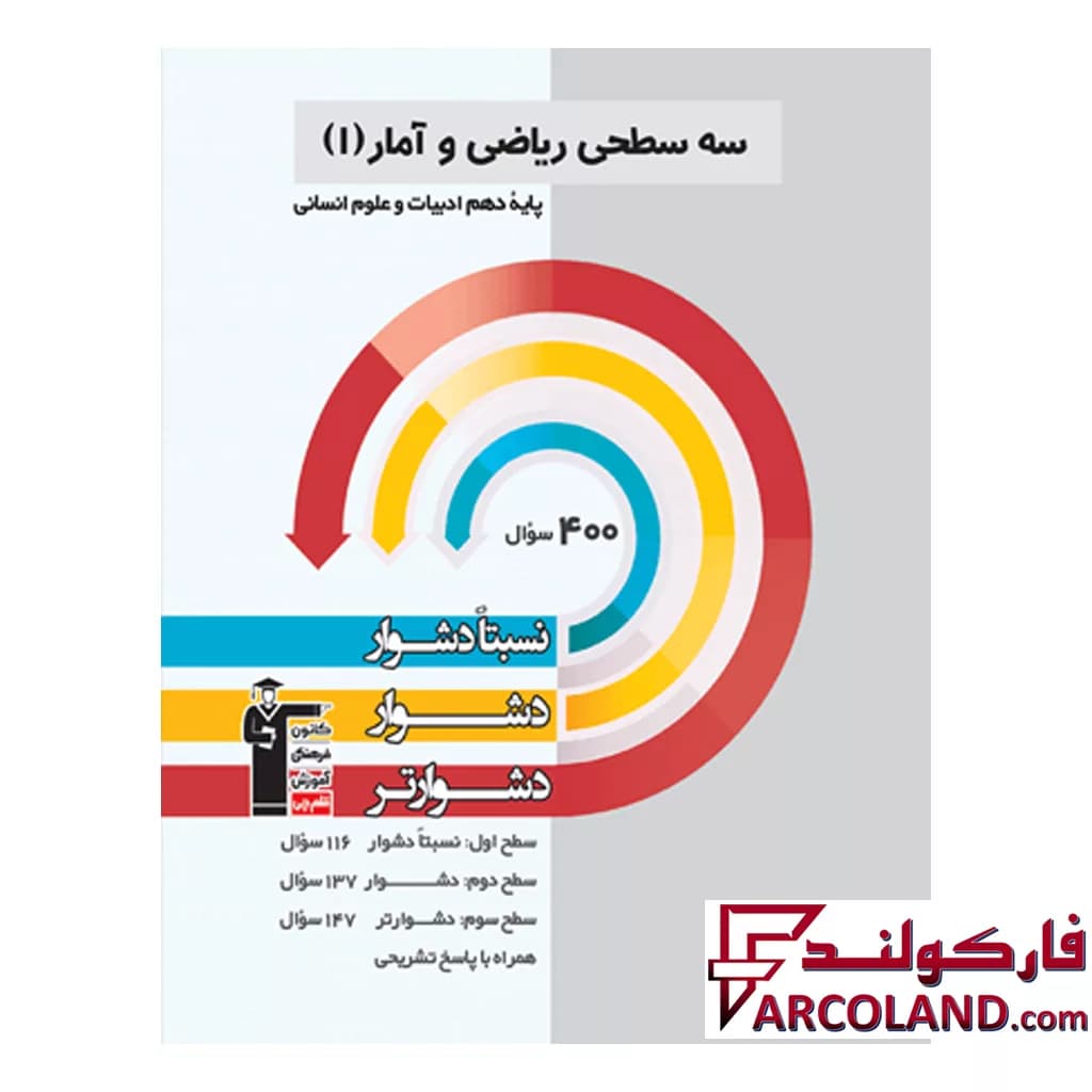 کتاب سه سطحی ریاضی و آمار دهم انسانی قلم چی