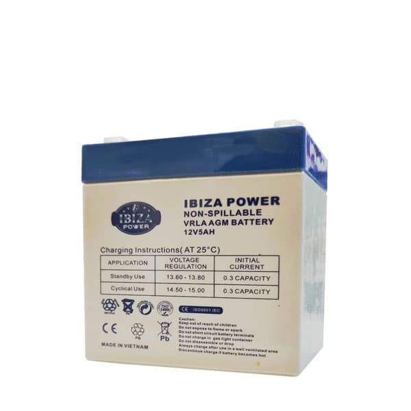باتری 12 ولت 5 آمپر IBIZA POWER 12V-5A