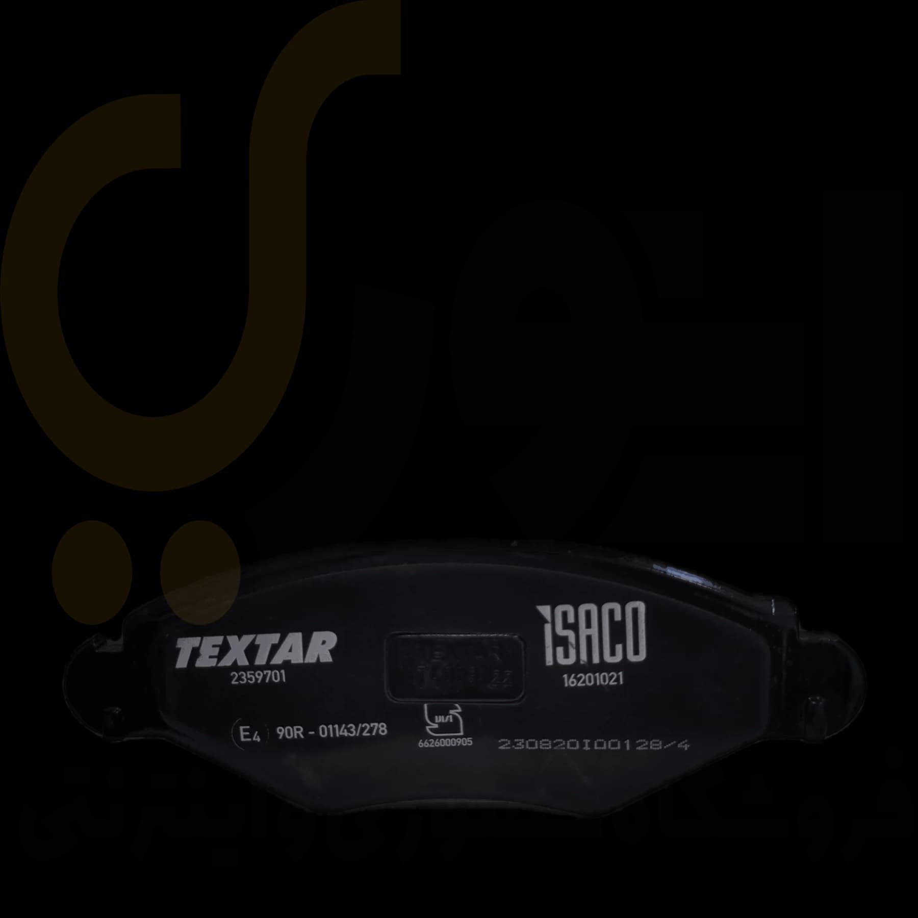 لنت ترمز دیسکی چرخ جلو206 TU3 پژو – ISACO – تکستار TEXTAR (ایران)
