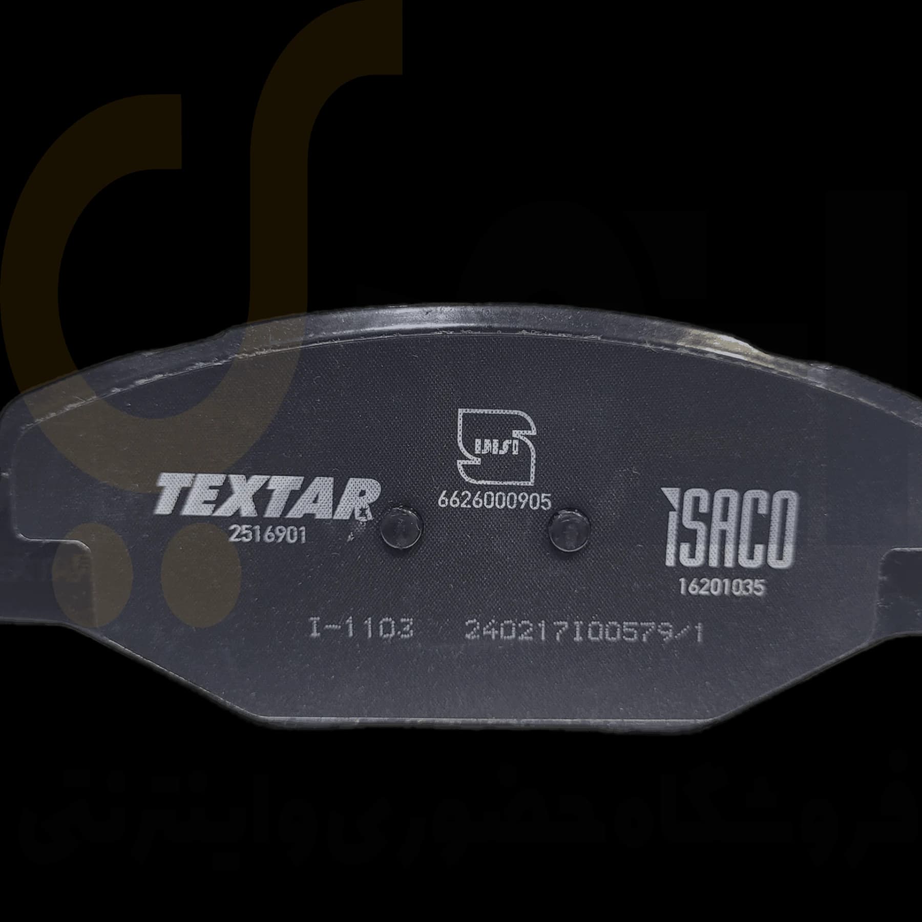 لنت ترمز دیسکی چرخ جلو سمندEF7-دنا – ISACO – تکستار TEXTAR