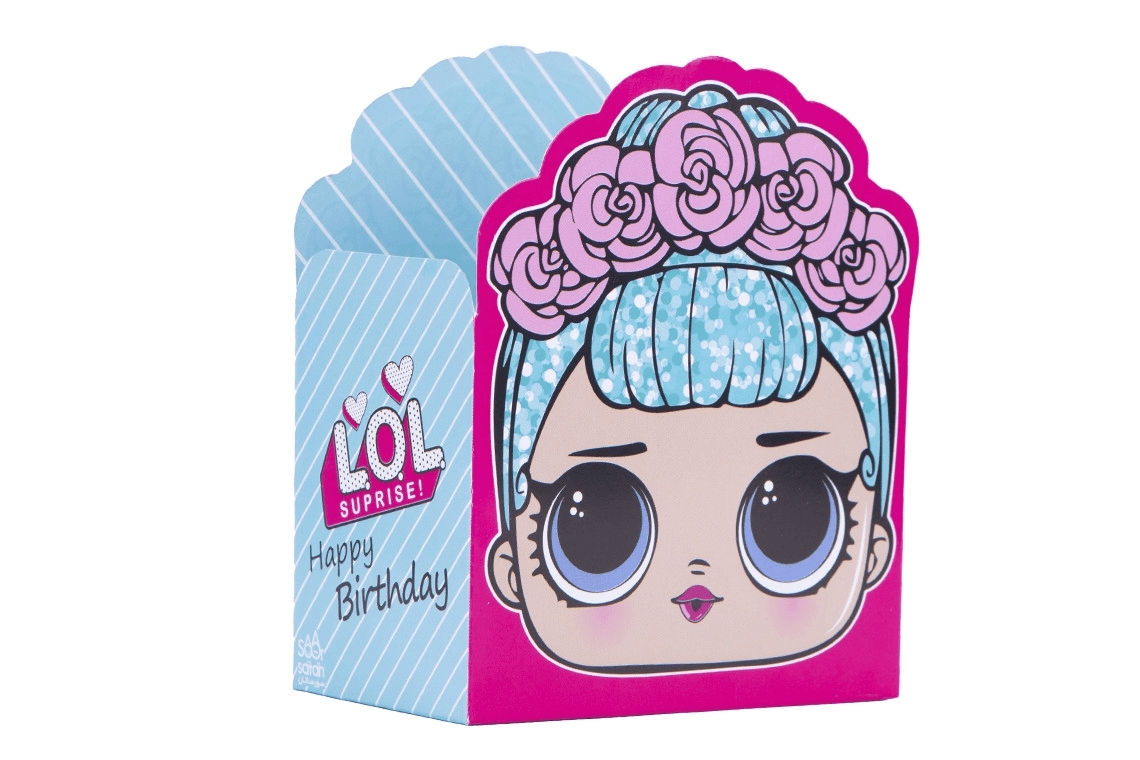 ظرف پاپکرن تم تولد ال و ال (LOL) 10 عددی — تصویر ۲